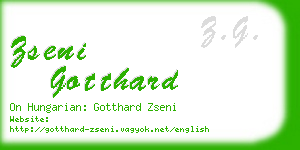 zseni gotthard business card